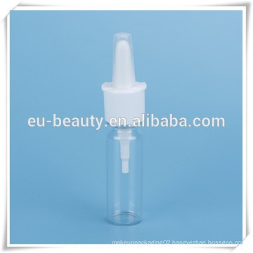 medical spray pump with glass bottle vial for medical liquid